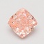 0.99 Ct. Fancy Vivid Pink Cushion Lab Grown Diamond