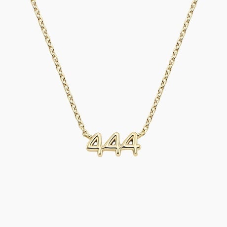 Script Number Pendant