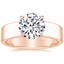 14K Rose Gold Alden Diamond Ring, smalltop view