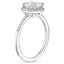 18K White Gold Cambria Halo Diamond Ring, smallside view