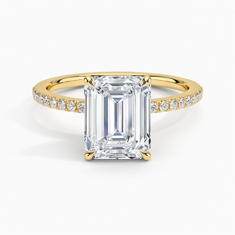 18K Yellow Gold Luxe Petal Diamond Ring
