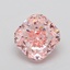 4.36 Ct. Fancy Intense  Pink Cushion Lab Grown Diamond
