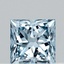 0.32 Ct. Fancy Vivid  Blue Princess Lab Grown Diamond