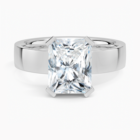 18K White Gold Parker Solitaire Ring