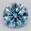 4.03 Ct. Fancy Vivid Blue Round Lab Grown Diamond