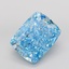 40.25 Ct. Fancy Vivid Blue Cushion Lab Grown Diamond