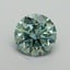 1.31 Ct. Fancy Vivid Pacific Green Round Lab Grown Diamond
