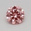 0.31 Ct. Fancy Vivid Pink Round Lab Grown Diamond