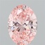 2.03 Ct. Fancy Vivid Pink Oval Lab Grown Diamond