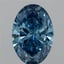4.00 Ct. Fancy Vivid Blue Oval Lab Grown Diamond