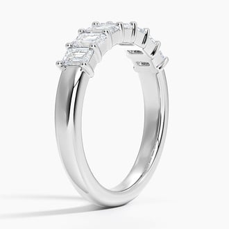 Grace Seven Stone Emerald Lab Diamond Ring (1 ct. tw.) in Platinum