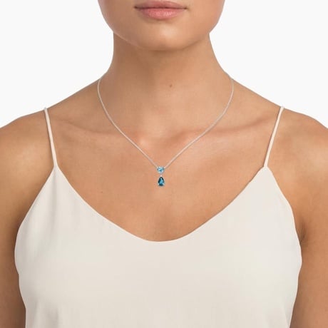 Winslet Aquamarine and London Blue Topaz Pendant - Brilliant Earth
