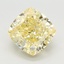 1.77 Ct. Fancy Intense Yellow Cushion Lab Grown Diamond