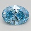 2.05 Ct. Fancy Vivid Blue Oval Lab Grown Diamond