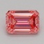 0.53 Ct. Fancy Vivid Pink Emerald Lab Grown Diamond
