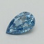 0.58 Ct. Fancy Vivid Blue Pear Lab Grown Diamond