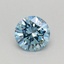 0.36 Ct. Fancy Vivid Blue Round Lab Grown Diamond