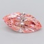 4.08 Ct. Fancy Vivid  Pink Marquise Lab Grown Diamond