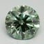 3.01 Ct. Fancy Vivid Pacific Green Round Lab Grown Diamond
