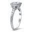 The Rosaria Ring, smalltop view on a hand