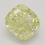 0.84 Ct. Fancy Yellow Cushion Diamond