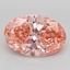 3.05 Ct. Fancy Vivid  Pink Oval Lab Grown Diamond