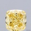 1.62 Ct. Fancy Intense Yellow Cushion Lab Grown Diamond