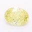 1.02 Ct. Fancy Intense Yellow Oval Lab Grown Diamond