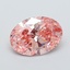 1.51 Ct. Fancy Vivid Pink Oval Lab Grown Diamond