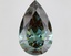 11.50 Ct. Fancy Deep Green Pear Lab Grown Diamond