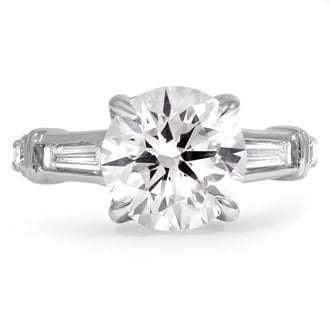 Custom Tapered Baguette Diamond Ring