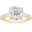 18K Yellow Gold Anthology Half-Coverage Diamond Ring (1/2 ct. tw.), smalltop view