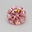 0.46 Ct. Fancy Vivid Pink Round Lab Grown Diamond