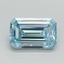 1.50 Ct. Fancy Intense Blue Emerald Lab Grown Diamond