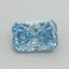 1.07 Ct. Fancy Vivid Blue Radiant Lab Grown Diamond