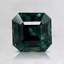 6.4x6.3mm Teal Asscher Montana Sapphire