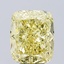 5.38 Ct. Fancy Intense Yellow Cushion Lab Grown Diamond