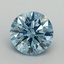 1.23 Ct. Fancy Vivid Blue Round Lab Grown Diamond