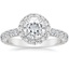 18K White Gold Sienna Halo Three-Quarter Coverage Diamond Ring (3/4 ct. tw.), smalltop view