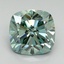 2.7 Ct. Fancy Vivid Pacific Green Cushion Lab Grown Diamond