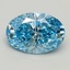 1.59 Ct. Fancy Vivid Blue Oval Lab Grown Diamond