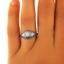 The Shasta Ring, smalltop view on a hand