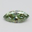 1.00 Ct. Fancy Vivid Green Marquise Lab Grown Diamond