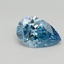 1.21 Ct. Fancy Vivid Blue Pear Lab Grown Diamond