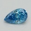 0.61 Ct. Fancy Vivid Blue Pear Lab Grown Diamond