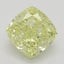 1.03 Ct. Fancy Yellow Cushion Diamond