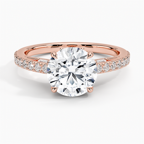14K Rose Gold Secret Garden Adorned Gallery Diamond Ring (1/2 ct. tw.)