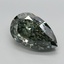 4.81 Ct. Fancy Intense Green Pear Lab Grown Diamond