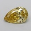 2.06 Ct. Fancy Intense  Yellow Pear Lab Grown Diamond