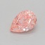 0.52 Ct. Fancy Vivid  Pink Pear Lab Grown Diamond
